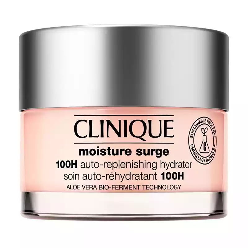 Η Clinique Moisture Surge παρέχει έως και 100 ώρες ενυδάτωσης.