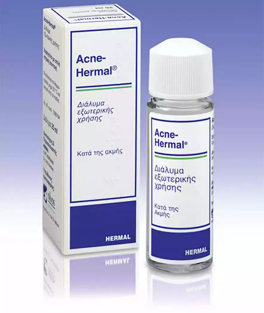 Το ACNE HERMAL διατίθεται σε μορφή γαλακτώματος και διαλύματος για εξωτερική χρήση στη θεραπεία της ήπιας έως μέτριας ακμής.