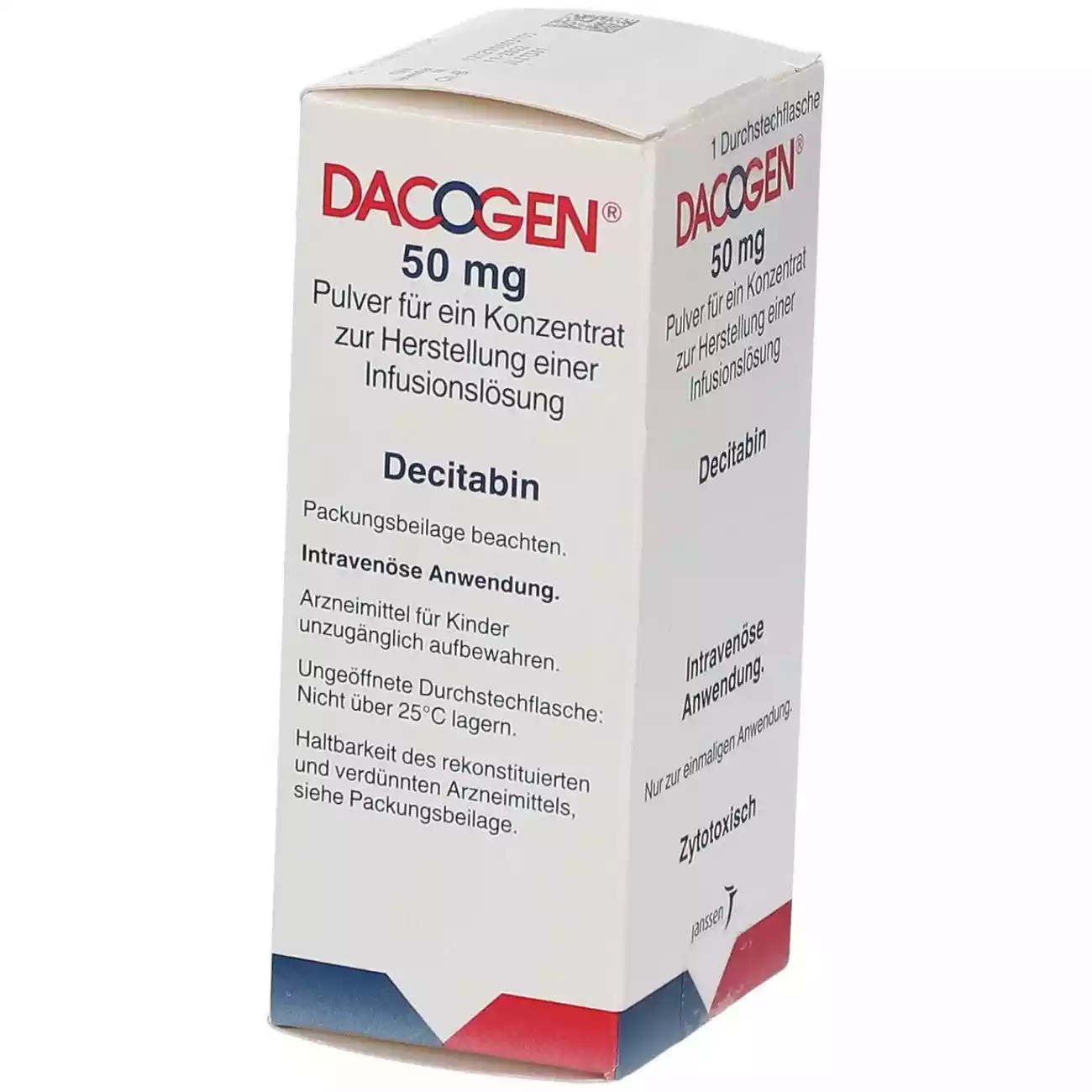 Το DACOGEN διατίθεται σε φιαλίδια των 50 mg κόνεως για παρασκευή διαλύματος προς έγχυση, προς ενδοφλέβια χορήγηση.