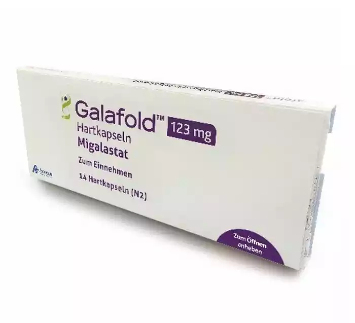 Το GALAFOLD διατίθεται σε σκληρά καψάκια των 123mg για από του στόματος χορήγηση