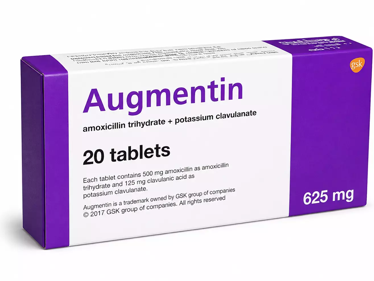 AUGMENTIN συσκευασία αντιβιοτικού με αμοξυκιλλίνη και κλαβουλανικό οξύ