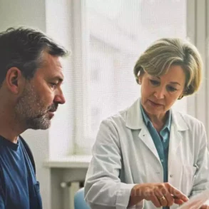 Γιατρός μετρά την πίεση ασθενούς, διερευνώντας πότε είναι επικίνδυνη η χαμηλή πίεση.