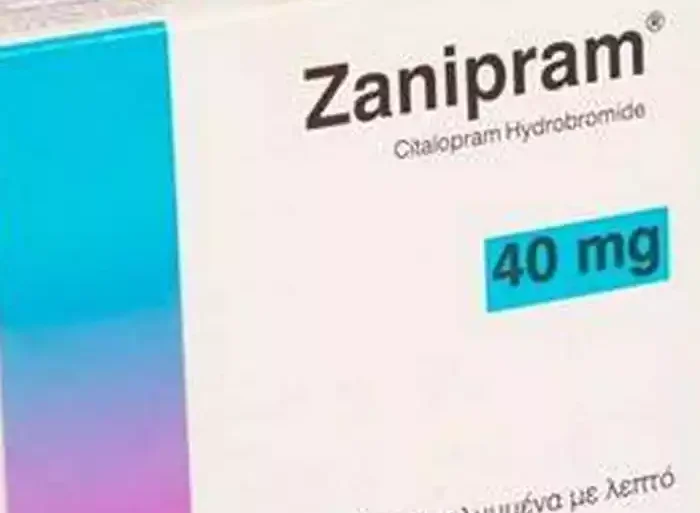 Συσκευασία ZANIPRAM 20mg 28 δισκία για θεραπεία κατάθλιψης και άγχους με οδηγίες χρήσης