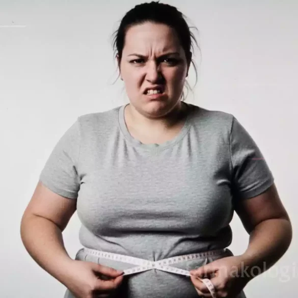 Μια γυναίκα μετρά τη μέση της, αποτυπώνοντας την πρόκληση της απώλειας κιλών με δίαιτες.