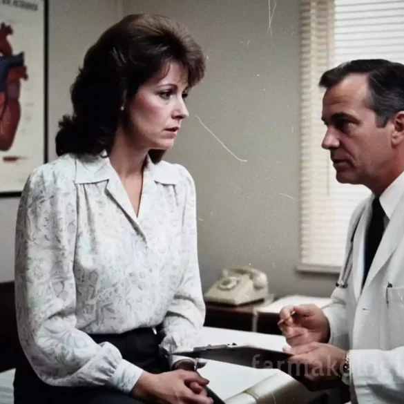 Γιατρός εξηγεί σε ασθενή τα αποτελέσματα. Η ερμηνεία της γενικής αίματος για καρκίνο.