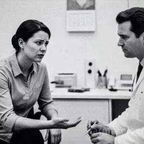 Ασθενής με έκφραση ανησυχίας λαμβάνει συμβουλές από γιατρό σχετικά με την επικίνδυνη πίεση.