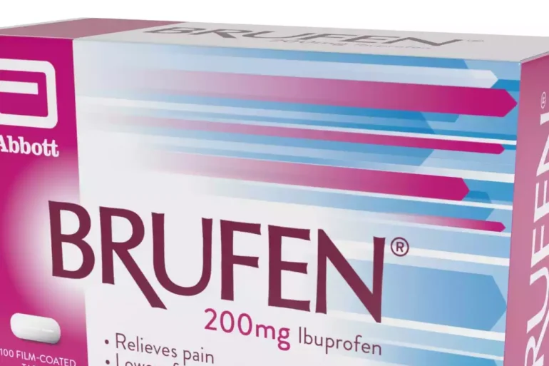 Συσκευασία BRUFEN 400mg επικαλυμμένα δισκία. Φυλάσσεται σε θερμοκρασία δωματίου.