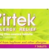 Η συσκευασία ZIRTEK (δισκία ή σταγόνες) για την αντιμετώπιση της αλλεργικής ρινίτιδας.