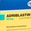 Κουτί ADRIBLASTINA ενέσιμου διαλύματος δοξορουβικίνης 50mg σε νοσοκομειακό περιβάλλον χορήγησης χημειοθεραπείας