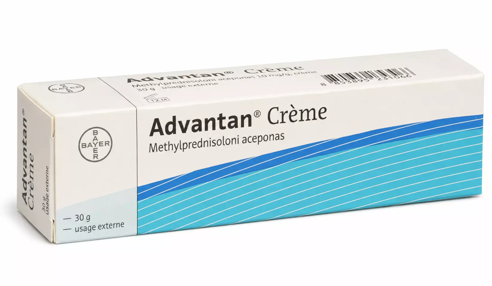 Συσκευασία ADVANTAN με μεθυλπρεδνιζολόνη ακεπονική για τοπική δερματική εφαρμογή