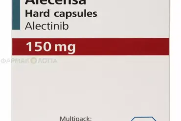 Συσκευασία ALECENSA 150 mg με αλεκτινίμπη σε σκληρές κάψουλες της Roche.